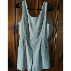 Sleeveless Khaki Romper